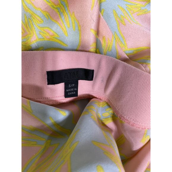 Atm Anthony Thomas Melillo 'Palm' Green Print Silk Charmeuse Slip Skirt Size S/P - Picture 4 of 5